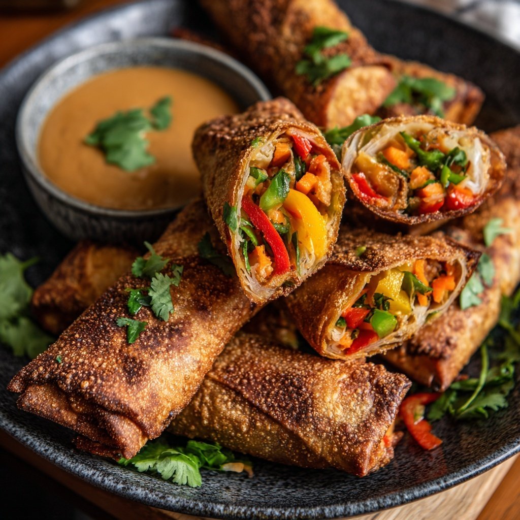 Super Bowl Veggie Spring Rolls
