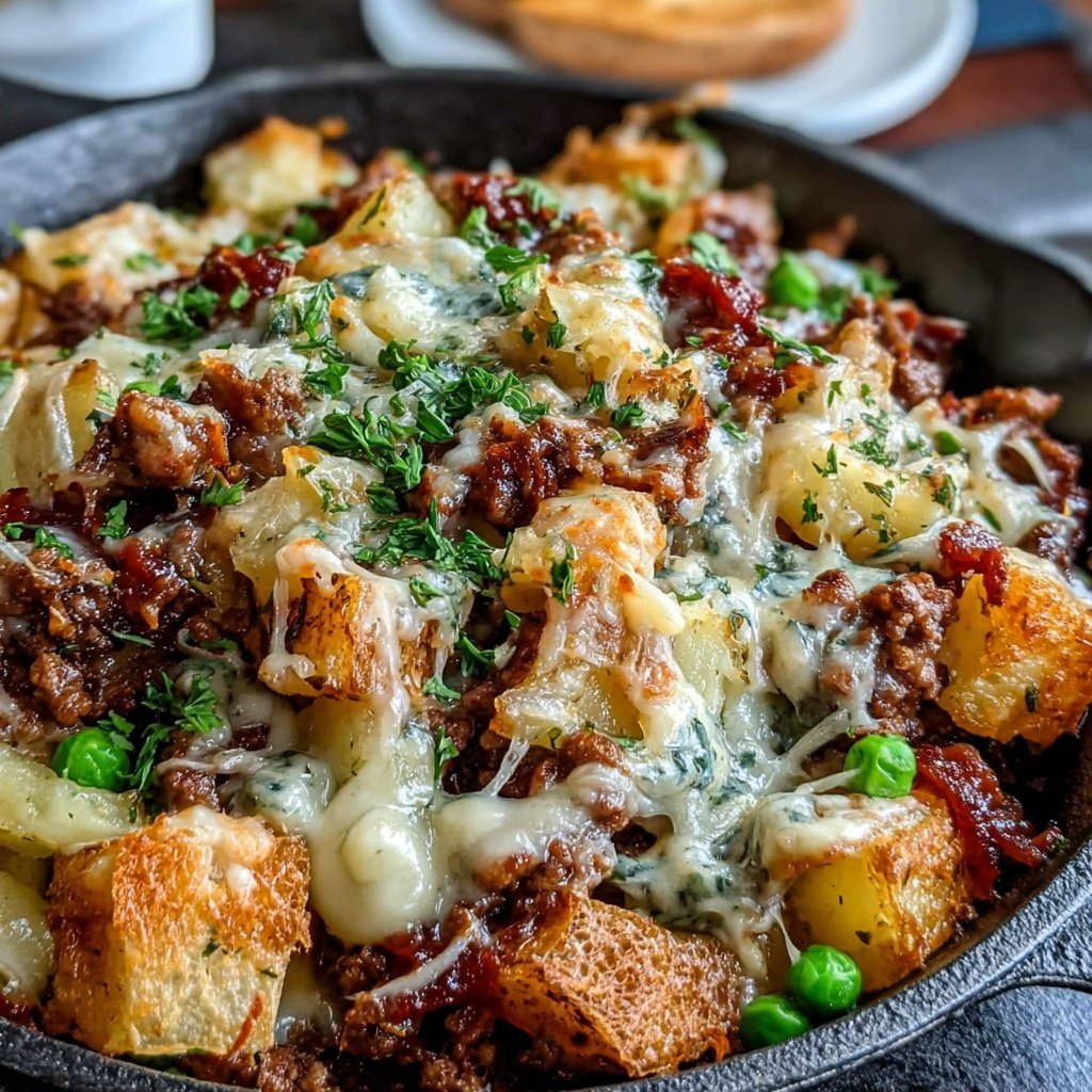Hamburger Meat Shepherd Style Skillet