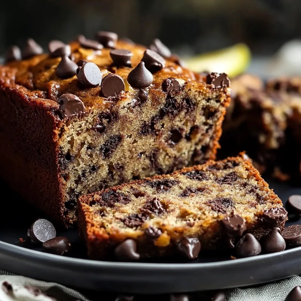 Super Moist Chocolate Chip Banana Bread