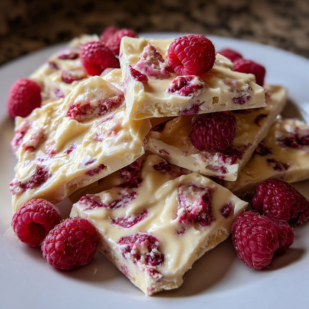 Raspberry White Chocolate Bark