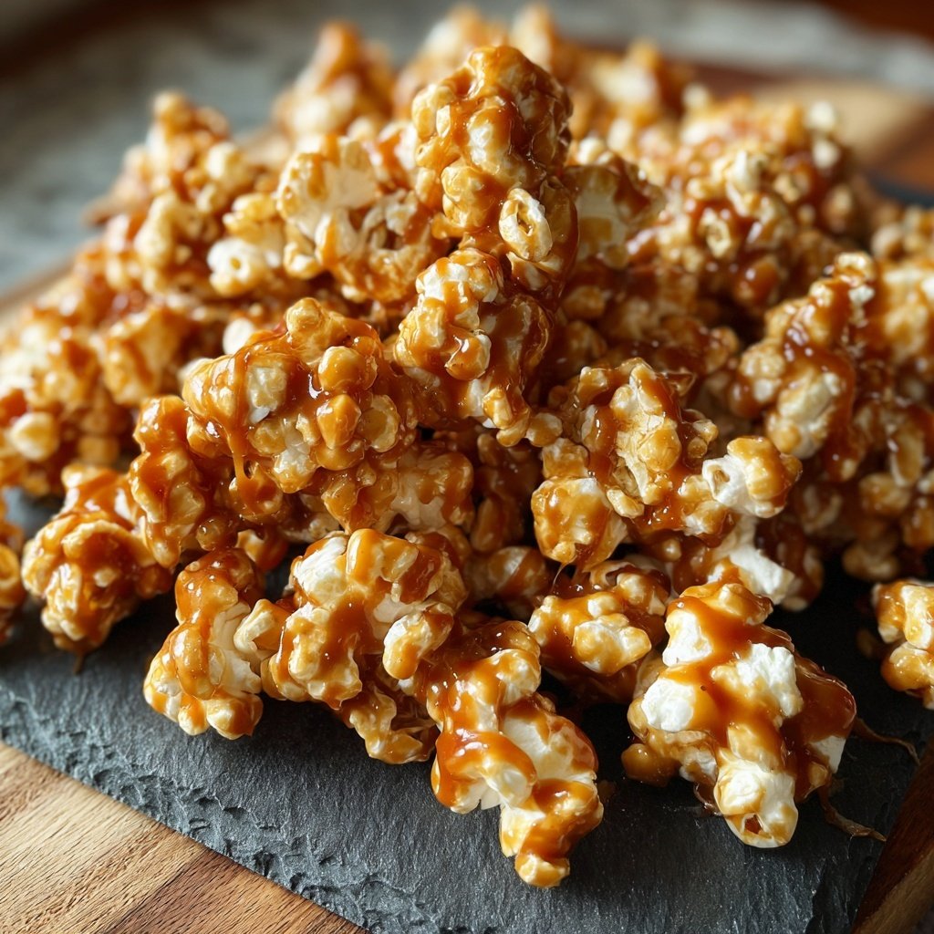 Quick Caramel Corn with Sweetened Condensed Milk