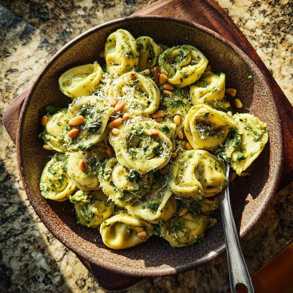 Creamy Pesto Tortellini