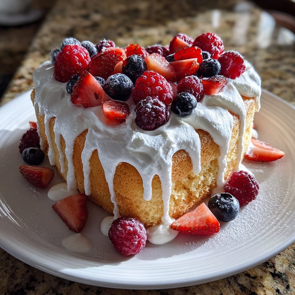 Mini Heart Cake with Berry Chantilly