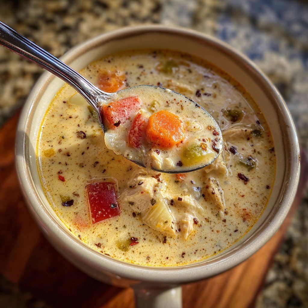 Creamy Chicken And Vegetable Soup