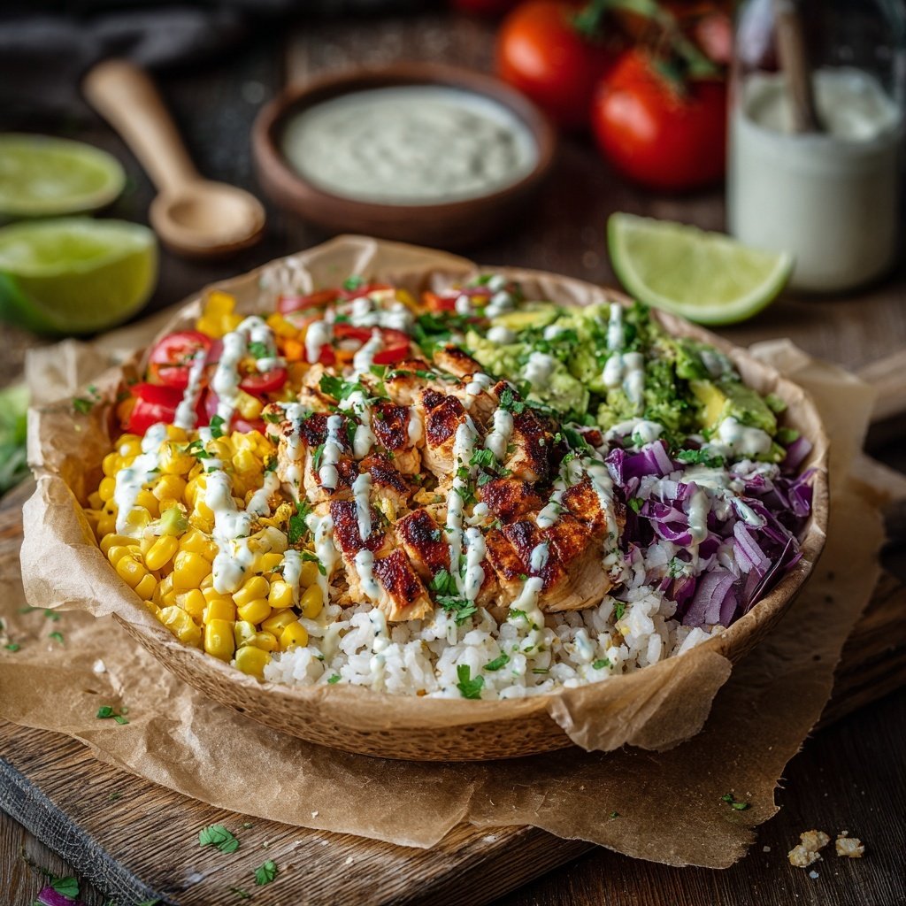 Healthy Chicken Burrito Bowl