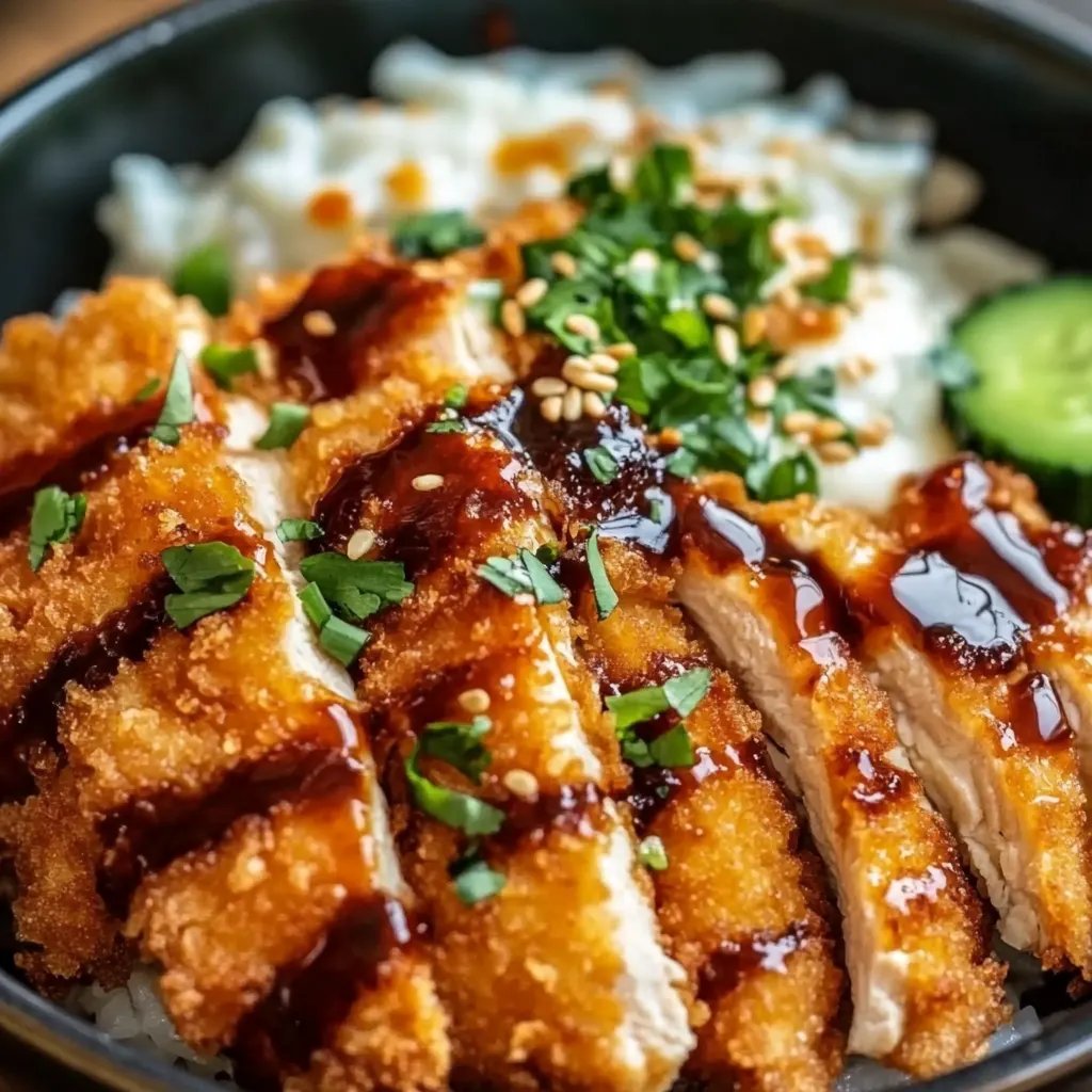 Best Chicken Katsu Bowls with Tonkatsu Sauce! 🥢