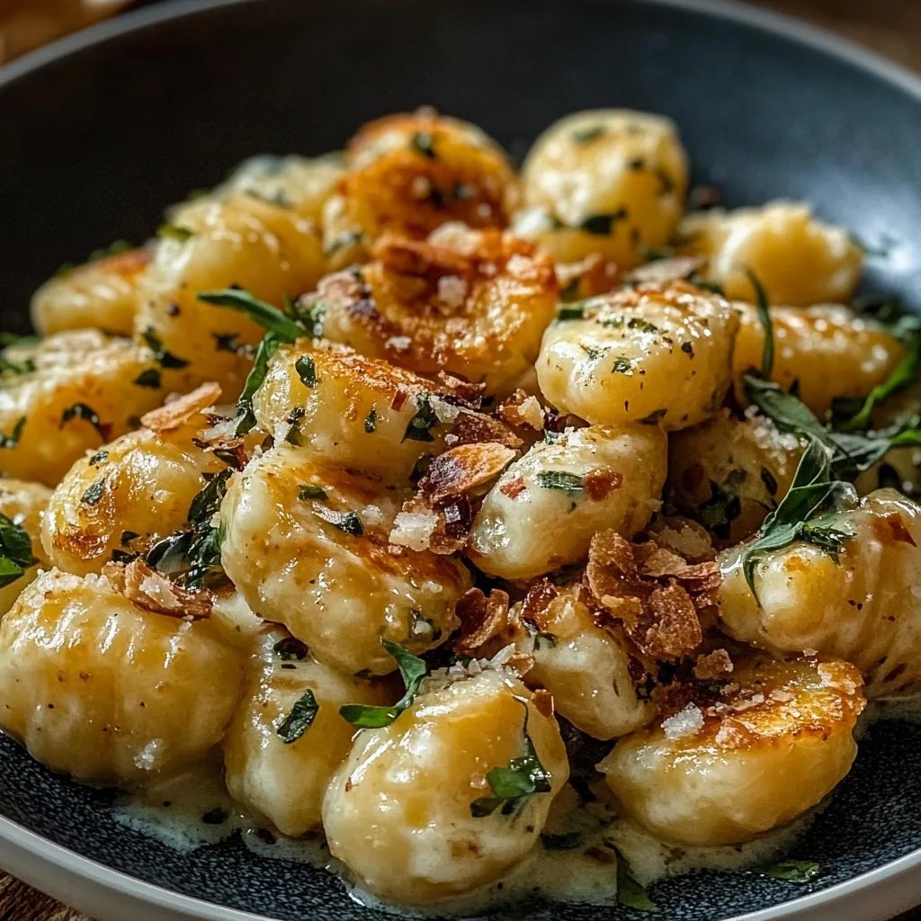 Millionaire Gnocchi with Creamy Sauce