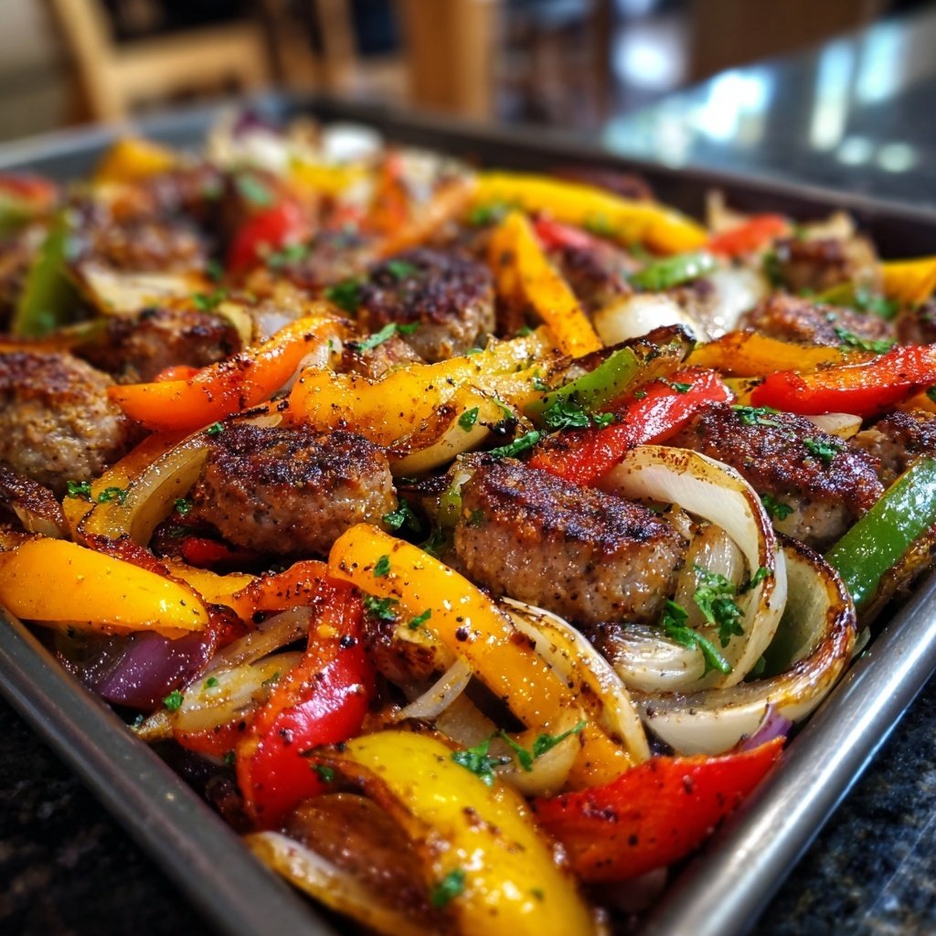 Sheet Pan Sausage And Vegetables