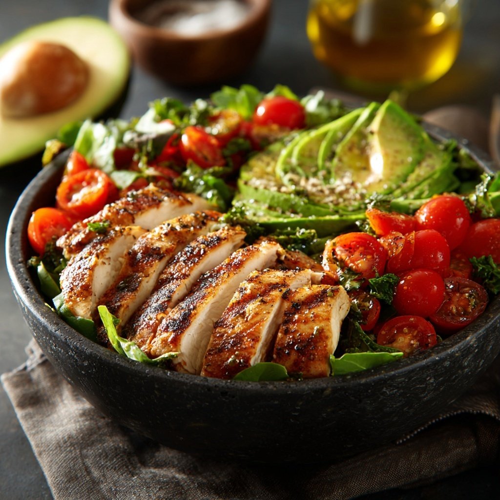 Healthy Grilled Chicken Salad Bowl