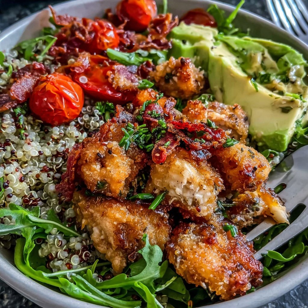 Healthy Dinner Chicken And Quinoa Bowl