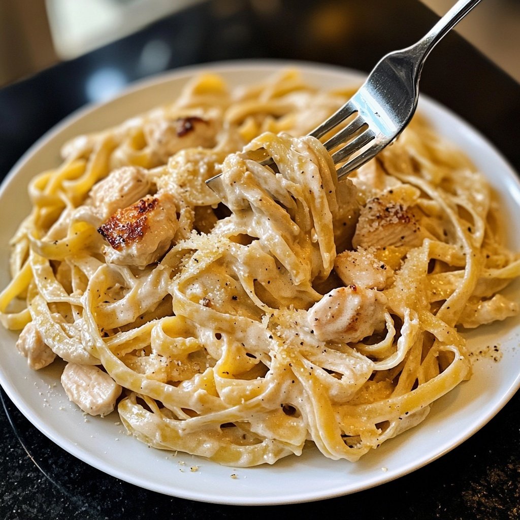 Creamy Garlic Parmesan Chicken Pasta